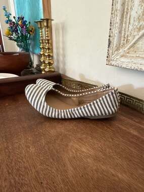 Mossimo Supply Co. Women's Striped Canvas Ballet Flats